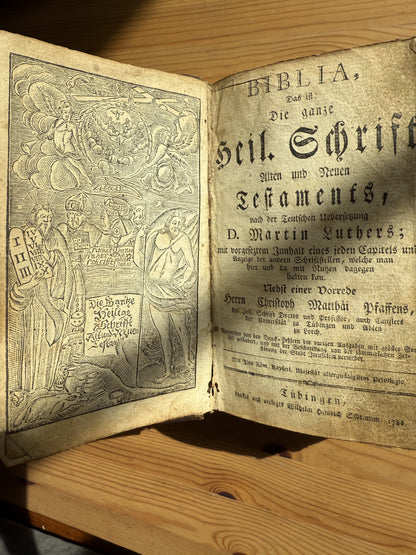 1786 German Martin Luther Bible